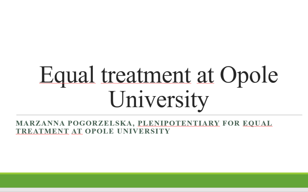 Ruszyły warsztaty  „Equal Treatment at Opole University”.