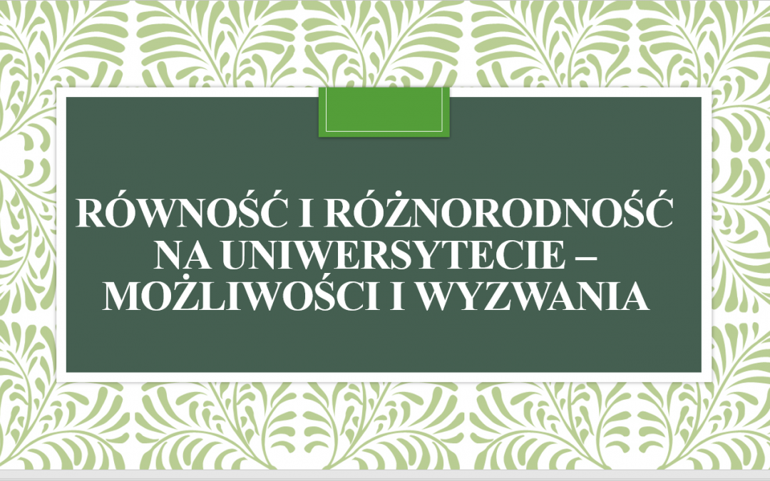 Równość i różnorodność na uniwersytecie