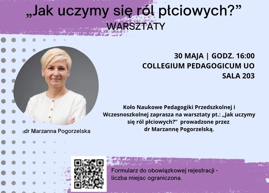 Jak uczymy się ról płciowych – warsztat dla Koła Naukowego